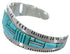 Sterling Silver Turquoise Southwest Jewelry Cuff Bracelet EX27399